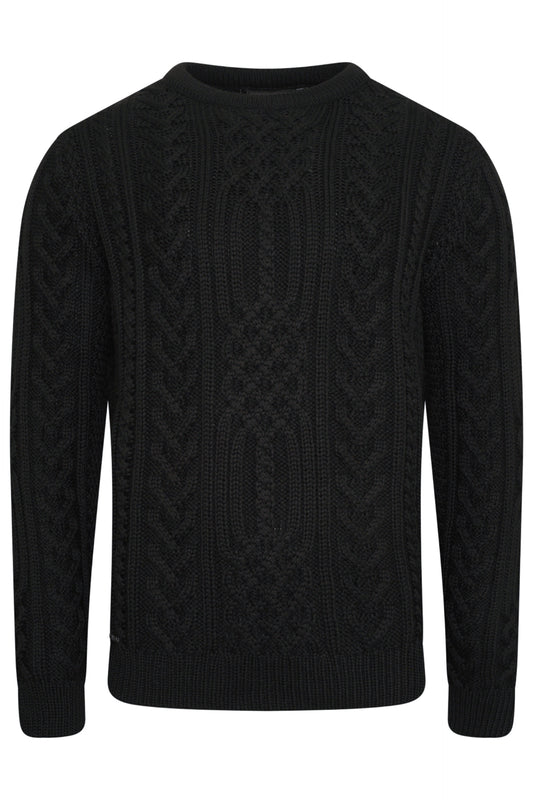 Black Aran Jumper