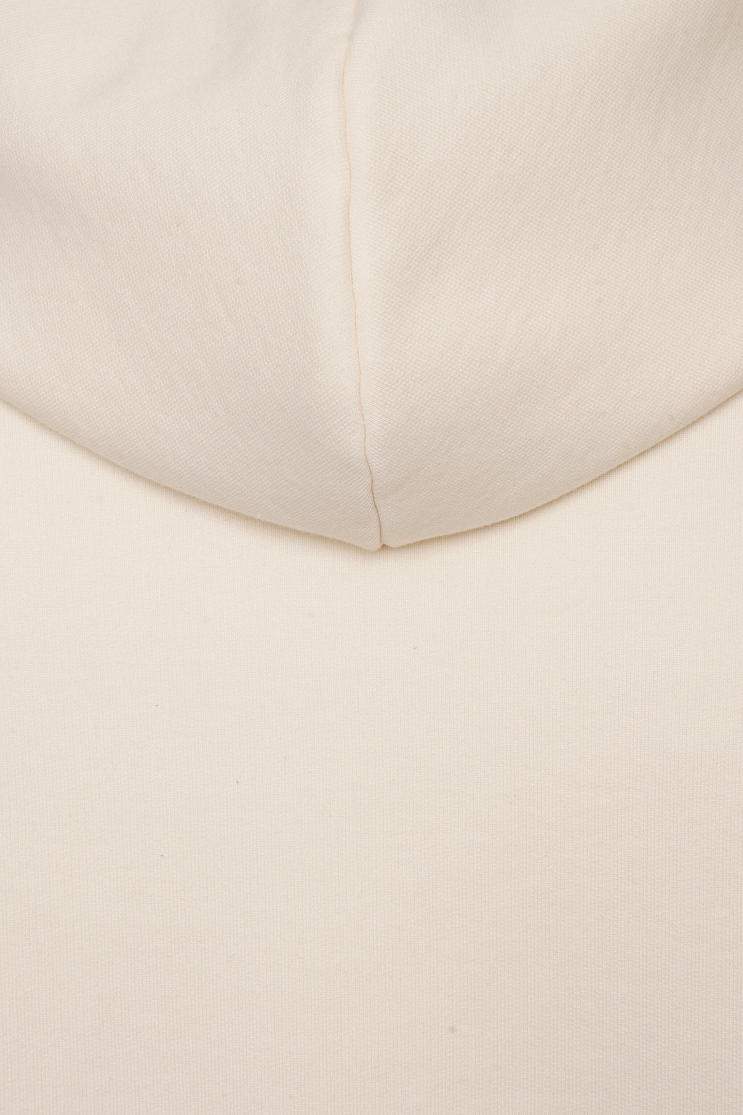 Logo-Embroidered Cream Hoodie