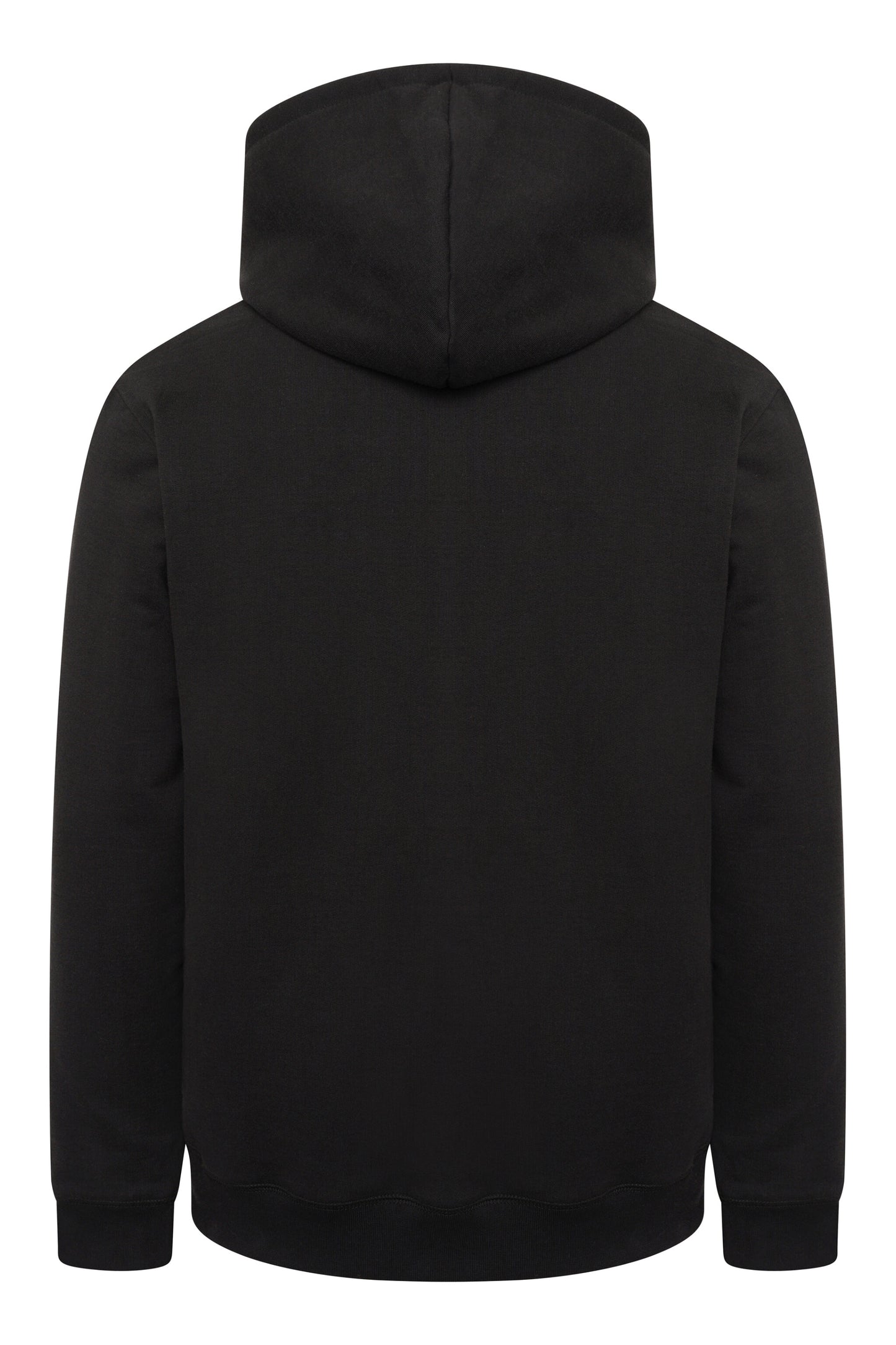 Logo-Embroidered Black Hoodie