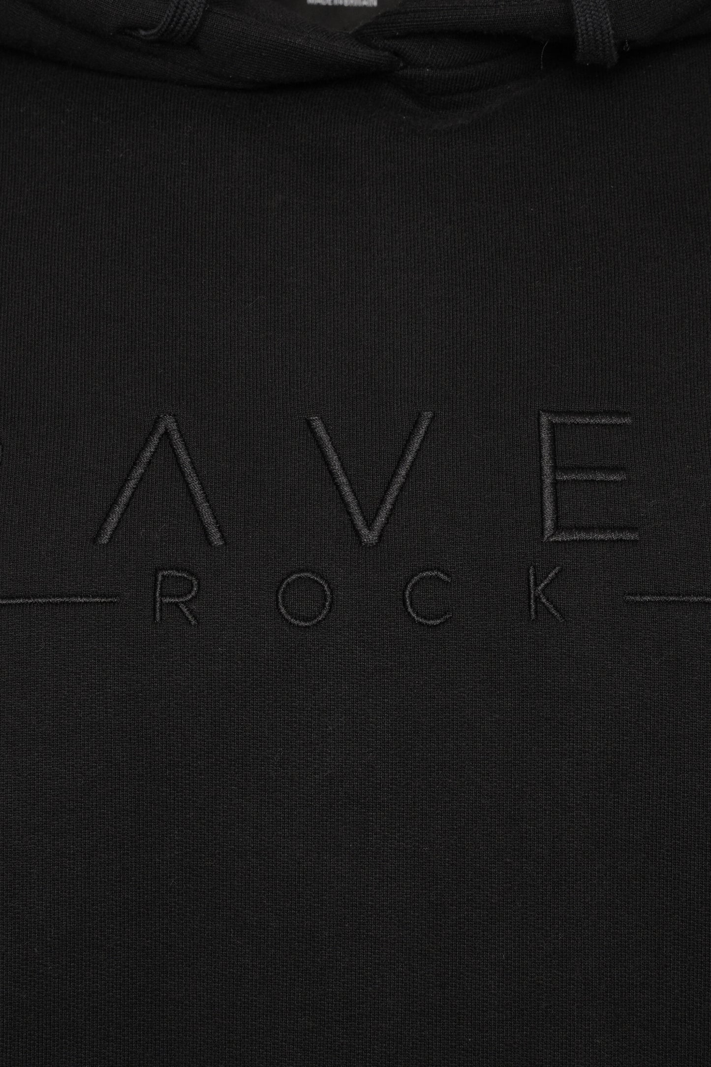 Logo-Embroidered Black Hoodie