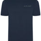 Front view of British-made navy t-shirt with RAVEN ROCK chest branding – RAVEN ROCK x Nerone