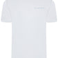 Front view of British-made white t-shirt with RAVEN ROCK chest detail – RAVEN ROCK x Nerone collection