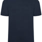 Men's navy t-shirt British-made cotton with embroidered badge and luxury tag