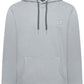 Men's grey hoodie British-made with subtle embroidery and premium details