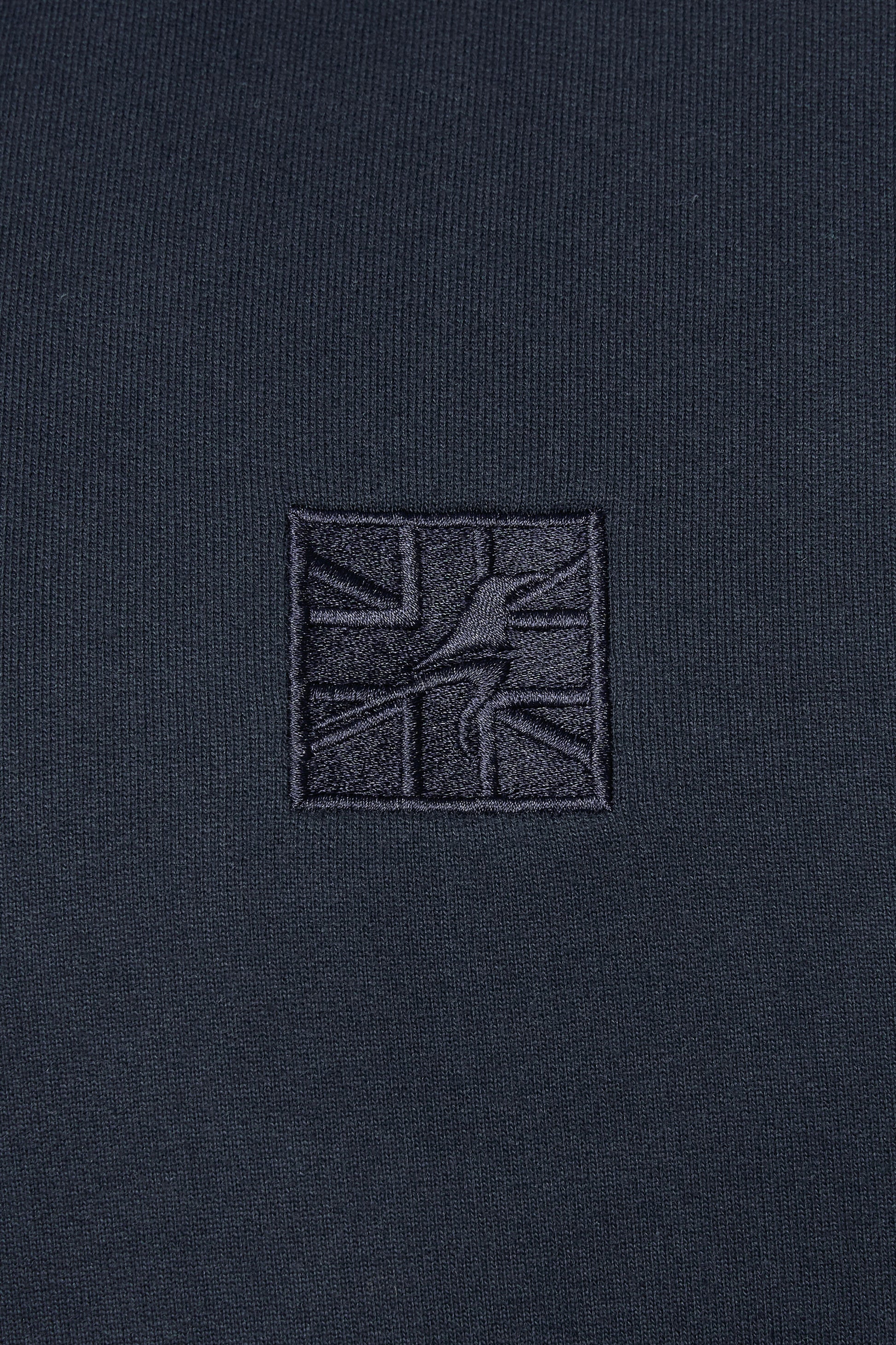 embroidered navy union jack with RAVEN ROCK logo 