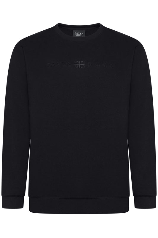 Embroidered Black Sweatshirt