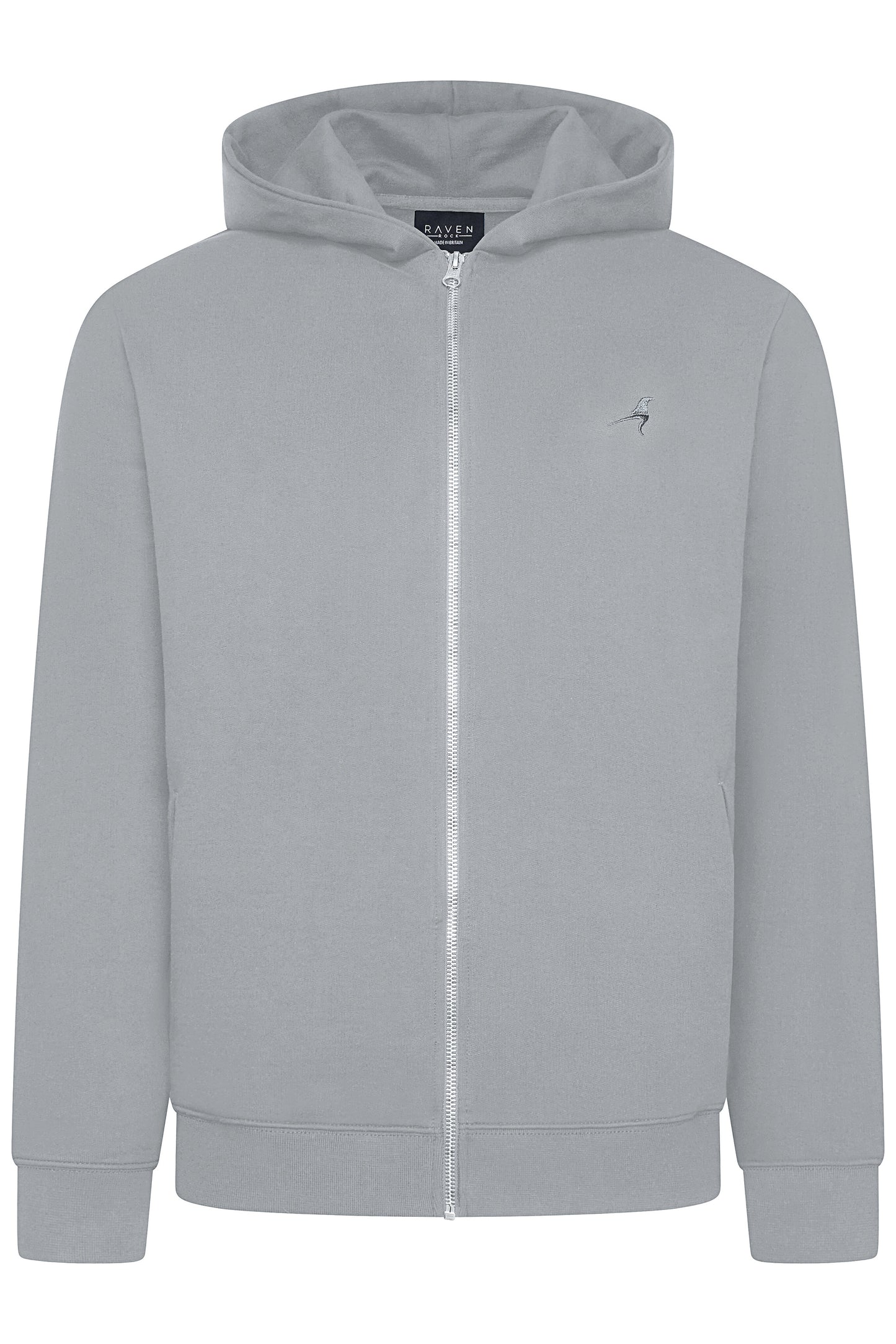 Grey Zip Hoodie