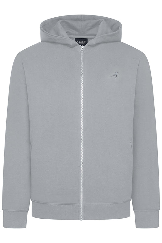 Grey Zip Hoodie
