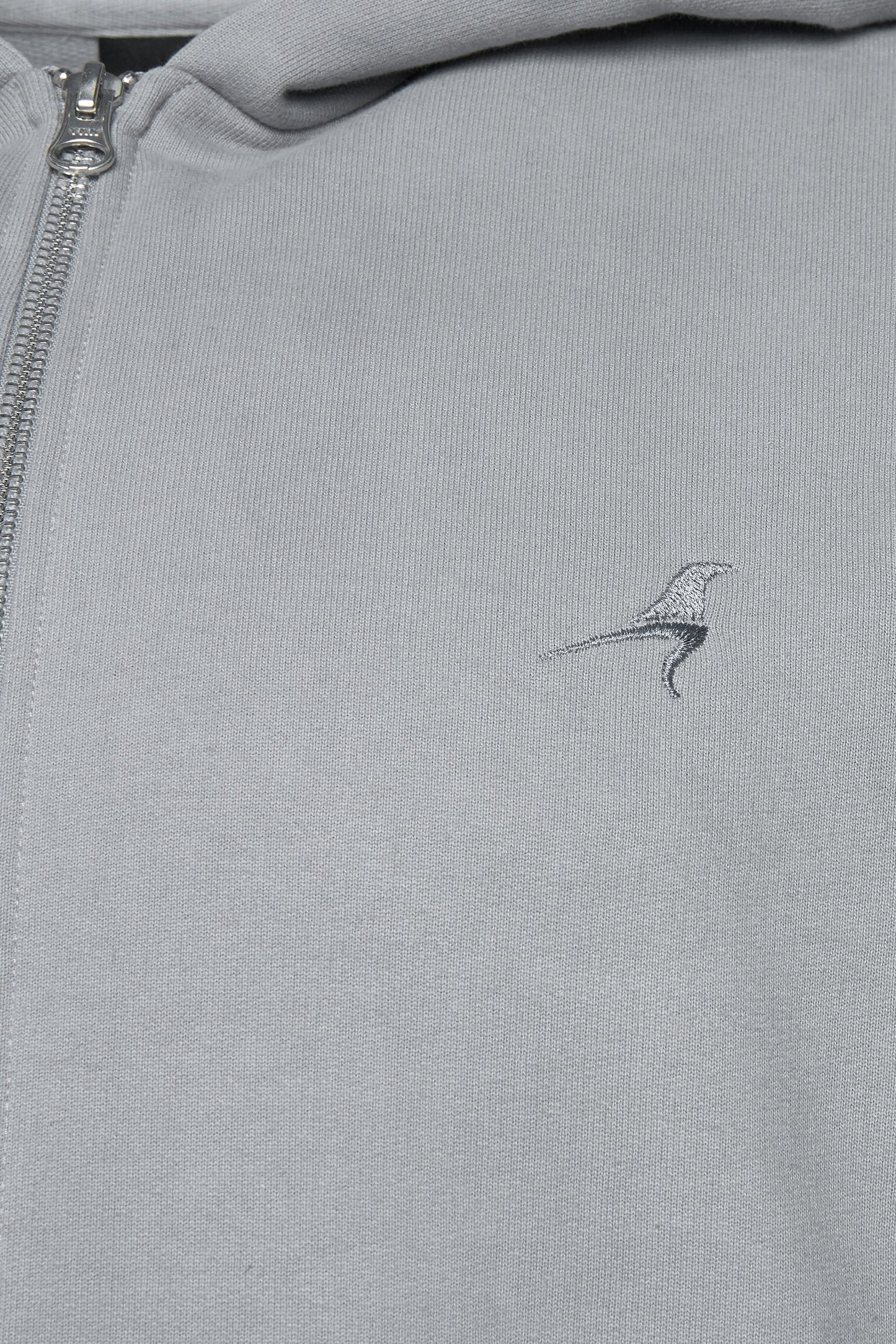 Grey Zip Hoodie