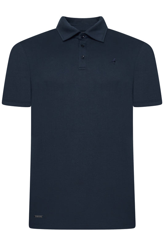 Navy blue polo shirt