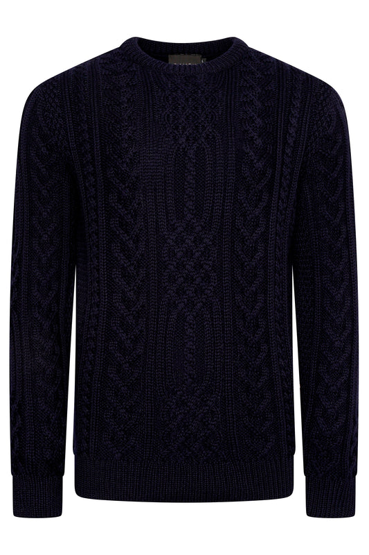 Dark Navy Aran Jumper