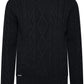 Black cable knit sweater 