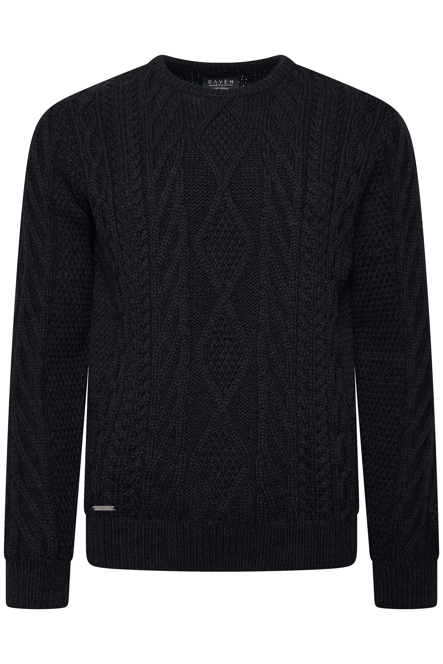 Black cable knit sweater 