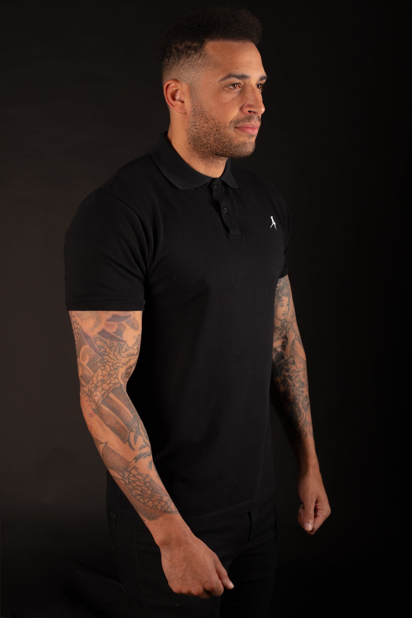 Men's Polo Shirt | Black Polo Shirt | UK made clothing – RAVEN ROCK®